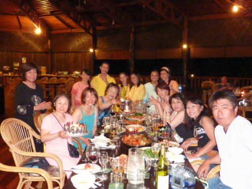 * Ms.Chieko san...200 dives, OMEDETO !