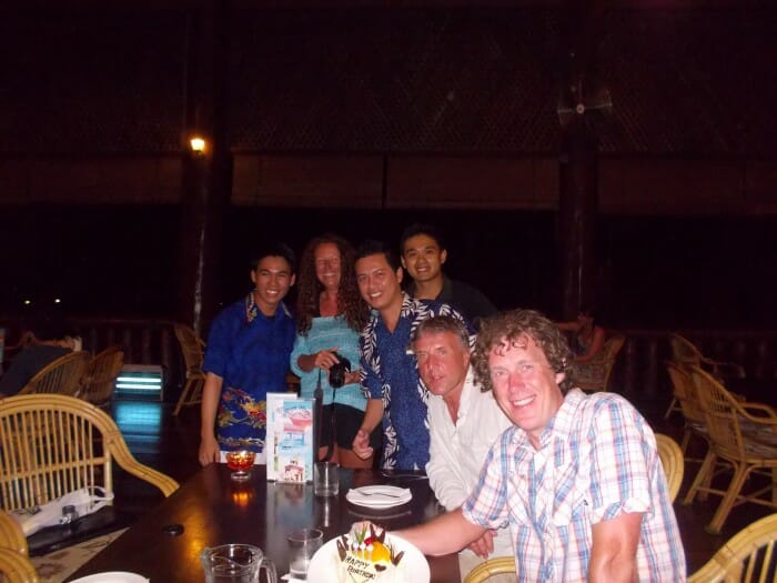 We celebrated Mr.Paul's birthday. We celebrated Mr.Paul's birthday.