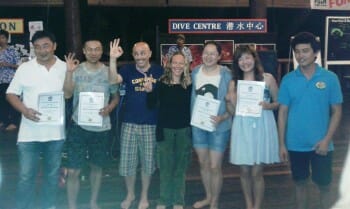 Congratulations for completing Discovery Scuba Diving Course !