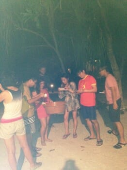 release at the beach